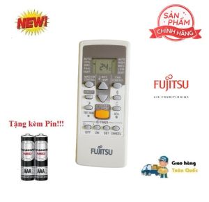Remote Điều khiển thay thế điều hòa Fujitsu 1&2 chiều Inverter- Hàng theo máy 100% Tặng kèm Pin!!!