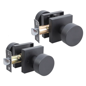 Round Door Knobs Knobset Zinc Alloy Rotation Round Door Knobset Handle Round Shaped Nonlocking Doorknob Easy to Use