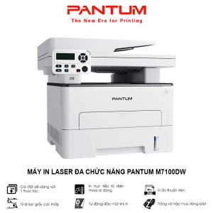 Máy in Laser đa chức năng PANTUM M7100DW in Wifi đen trắng tốc độ cao scan photocopy tự động đảo mặt khổ giấy A4 (Hàng chính hãng)
