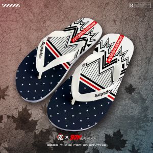 SV7N-0143 Sandal Jepit Pria Dewasa UK 36-43 Dan Anak anak UK 26-35 Sandal Distro Printing Sendal Pria Sehari hari