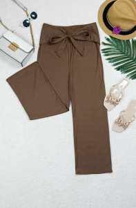 Maternity Knitted Ribbed Wide Leg Pants