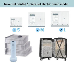 6/9/12/15/18Pcs Vacuum Storage Bags Set Electric Pump Travel Compression Bags For Clothes Airtight Seal Space Saving Storage Organizer With Handheld Pump