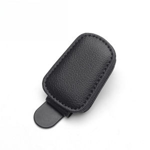 ที่ยึดแว่นตาในรถยนต์แบบหนัง PU แม่เหล็ก ที่ยึดแว่นตาในรถยนต์ คลิปจัดระเบียบพรีเมียม ที่ยึดที่บังแดดในรถยนต์