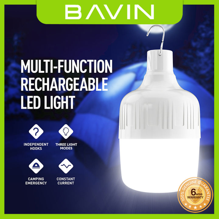 BAVIN L1 & L2 Rechargeable LED Light Bulb Energy Saving Wireless High