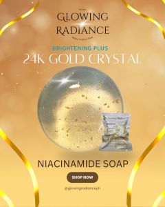 FDA Approved: Glowing Radiance 24k Gold Crystal Brightening Plus Niacinamide Soap
