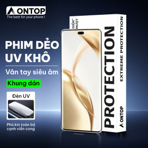 Phim Cường Lực UV Khô Chuyên Màn Hình Cong Cho Honor Full Ôm Sát Viền Máy Lớp Phủ Siêu Mịn Mượt Chống Va Đập Cao Độ For X X40 X50 Magic 3 4 5 6 Honor 30 50 60 70 80 90 100 200 V40 Series