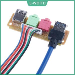 【E-WOITD】 USB 2.0+ 3.0 port chassis PC computer case audio front panel replace cable 70cm