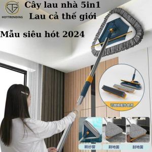 Cây làu nhà đa năng 5in1 lau tất cả mọi thứ trong nhà siêu tiện lợi mẫu siêu hót 2024