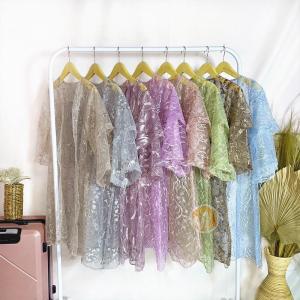 OUTER / CARDIGAN TILLE MUTIARA BRUKAT PREMIUM LENGAN 2 TINGKAT PANJANG OUTER KEBAYA OUTER CAPE MODERN