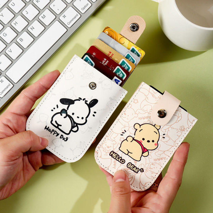 Sanrio Card Bags Wallet Cartoon Leather Driver's License Document Clip ...