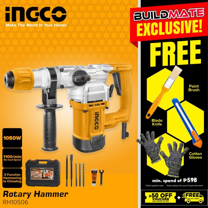 BUILDMATE Ingco SDS Rotary Hammer 1050W 1500W Demolition Electric
