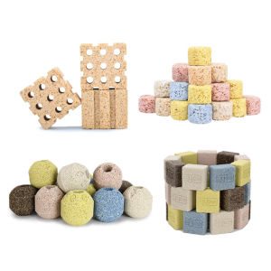 Aquarium Nano Filter Material Biological Ball Ceramic for Aquarium Filter Fish Tank Filter Bio Media Bio Balls bacteria Aquarium Fish Tank Filter Media Activated Carbon Ceramic Ring Ball Aquarium Filter Accessories Aquarium Filter Medium Material