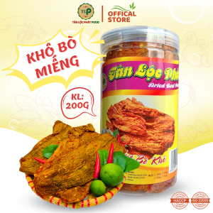 KHÔ BÒ MIẾNG TÂN LỘC PHÁT FOOD HŨ 200G
