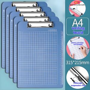 A4 Clipboard Grid Writing Board Heavy‑Duty Metal Clip File Holder with Ruler for Student School Office Art Sketching
