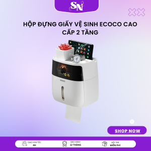 Hộp đựng Giấy Vệ Sinh ECOCO Cao cấp 2 tầng Kệ Hộp đựng giấy vệ sinh Đa Năng 2 tầng ecoco Hộp đựng Giấy Vệ Sinh ECOCO Cao cấp 2 tầng hộp đựng giấy vệ sinh đa năng ecoco giá tốt