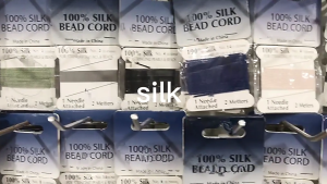 20pcs Handmade Natural Silk Cord Rope Beaded Silk Thread for Making Chinese Knotting Silk Beading String