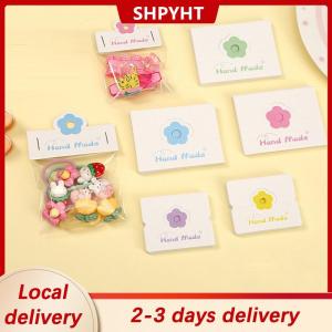 [COD] SHPYHT Local delivery Ship within 24 hours 100pcs Lot Foldable Packaging Paper Cards Colorful Flowers Cards For Handmade Jewelry Retail Hang Tag Flowers Display Cardboard