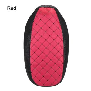 MIRELAE 1Pcs 3D Mesh Fabric Motorcycle Seat Cover Waterproof PU Leather Velvet Scooter Cushion Protector Durable Anti Skid Electric Bike Seat Cushion Universal Fit