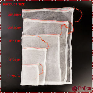 FinDee ถุงตาข่ายไนล่อน ห่อผลไม้ ถุงตาข่ายกันแมลง สามารถเลือกขนาดตามที่ใช้งานได้ Nylon mesh bag
