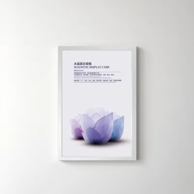 Magnetic Photo Frame A4 PVC Praktis Bingkai Tempel Dinding Anti Air / Tempat Poster Brosur PH C1342