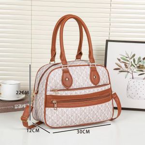 TB BAG #8337 FASHION LEATHER LETTER PRINT HANDBAG/SHOULDER BAG WITH SLING STRAP FOR WOMEN