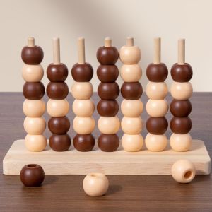 TSEVD Puzzle Four in A Row Bingo Chess Educational Fun Classic Family Board Game Parent-Child Interaction Safety Materials Chess Connect Game Logical Thinking Training