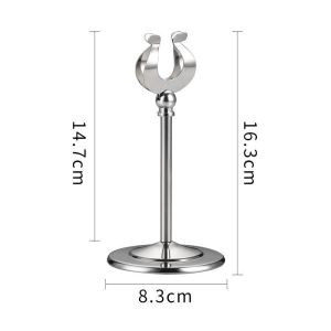 Stand Holder Menu Standing Nomor Meja Stand Menu Meja Penjepit Stainless Signage Standing Nomor Meja Restoran Cafe Kafe Restoran