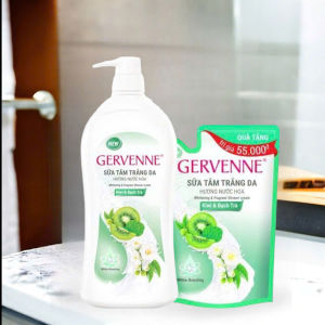 [Tặng túi 450g] Sữa Tắm Trắng Da Gervenne 900g Hương Nước Hoa – Dưỡng Ẩm Thơm Lâu