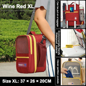 OutingSG-Travel Shoes Bag Waterproof Multi-layer Storage Bag Shoulder Bag for Travel Fitness Sports