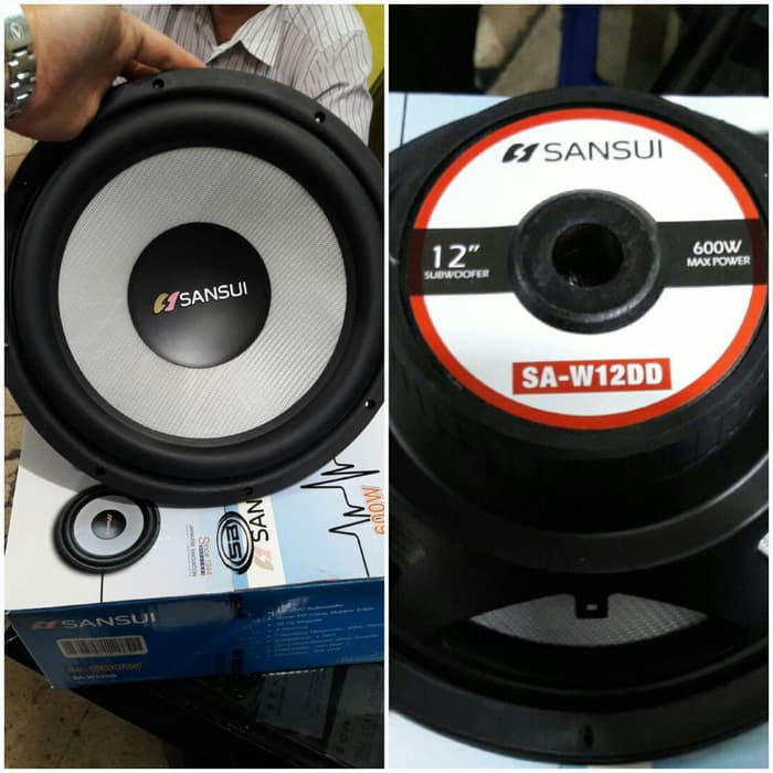 Speaker Mobil Subwoofer sansui 12” SA-W12DD Original Sansui Lazada  Indonesia