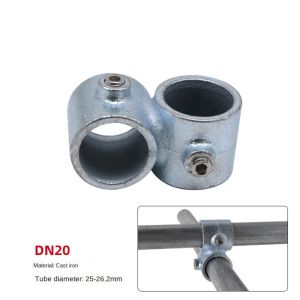 ALLUCK Aluminum Alloy Steel Pipe Fitting Connector 3\4" Fixed buckle Frame Fasteners Circular Circular Pipe Connector Steel Tube Shelf