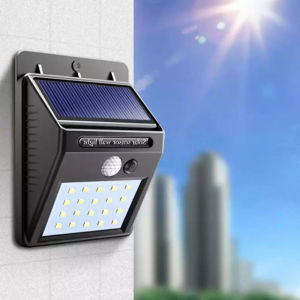 led light solar cell โคมไฟโซล่าเซล ไฟ led ไฟโซล่าเซล ตรวจจับความเคลื่อนไหว เปิด/ปิดไฟอัตโนมัติ ชาร์จไฟด้วยพลังงานแสงอาทิตย์ รุ่นใหม่ 20 LED 30 LED