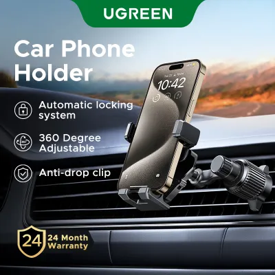 UGREEN Car Phone Holder Gravity Vent Phone Mount Auto Clamping Never Blocking Air Vent Clip Cell Phone Holder For Phone Compatible with iPhone 17 Pro Max iPhone 16 Pro Xiaomi HUAWEI