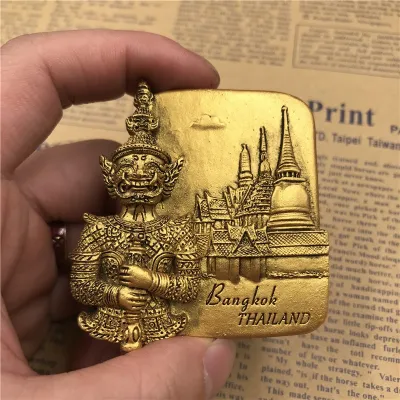 【Special Promotion】 Fridge Magnet Thailand Phuket Singapore Merlion Panoramic Magnetic Souvenir Refrigerator