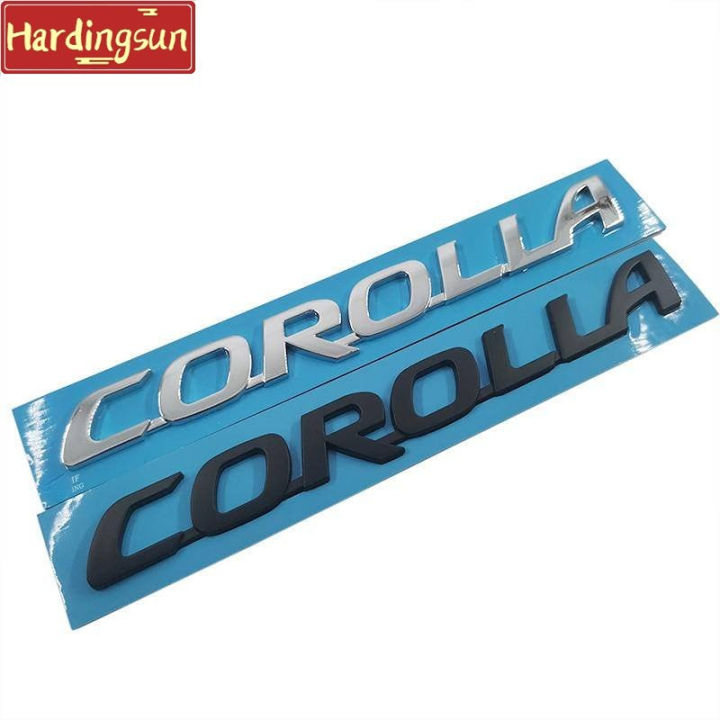 Hardingsun 1 X ABS COROLLA Letter Logo Auto Car Rear Emblem Badge ...