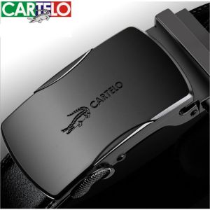 Thắt lưng nam doanh nhân thời trang cao cấp CATER.LO dây nịt nam da thật rộng 35mm khóa tự động mạ ti tan