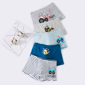 เซ็ตกางเกงในผ้าคอตตอนสำหรับเด็กชาย 5 ตัวB807
