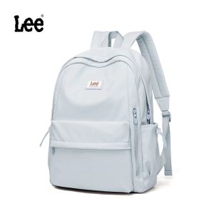 LEE Cute Sweet Girl Style Laptop Backpack Ladies Waterproof Women Back Pack Pink School Bag Fashion Nylon Large Bookbag Daypack