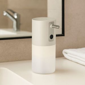 ZYJC SHOP Trí thông minh Máy phân phối xà phòng bọt tự động Dung tích lớn Chống nước Máy phân phối xà phòng sạc lại Đơn giản và tiện lợi Một máy với nhiều chức năng Máy phân phối xà phòng gắn bàn Sử dụng trong phòng tắm