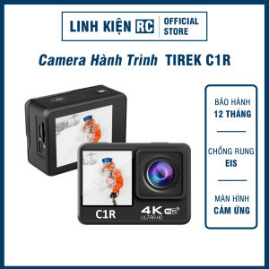 Camera C1R - Camera Hành Động (Hành Trình) Xe Máy Giá Rẻ Quay 5K / 4K - Chống Rung- 2 Màn Hình - Cảm Ứng - Tặng Pin Sạc - BH 12 tháng