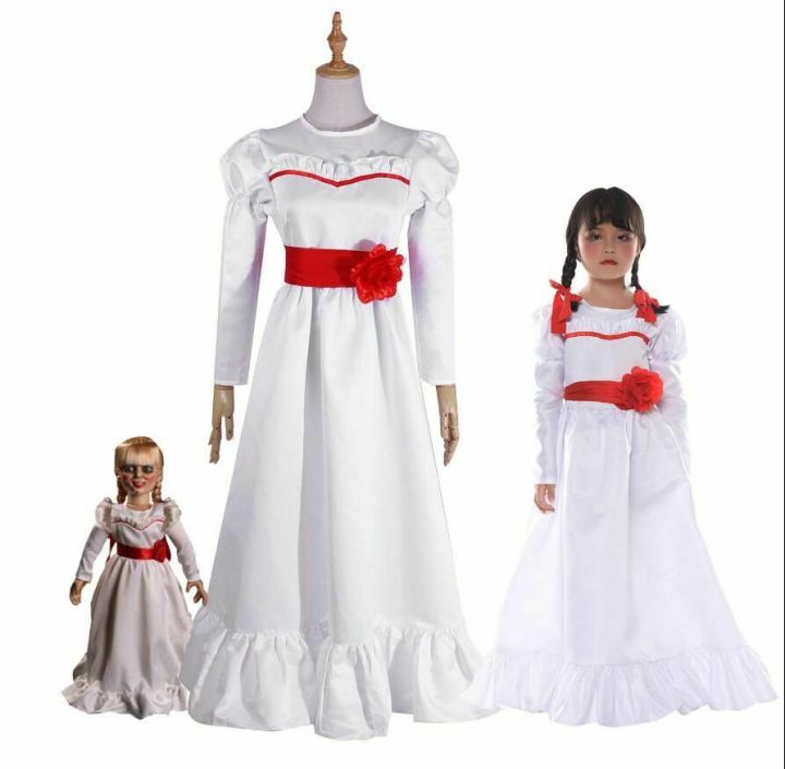 Bride of Chucky Annabelle Dress The Conjuring Doll Cosplay Costume