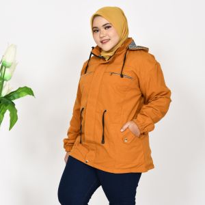 Jaket Parka Wanita Dewasa Muslimah Jumbo Tebal Musim Dingin