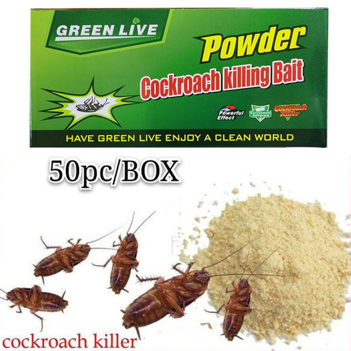 50pc effective powder cockroach killing baitroach killer pesticide ...