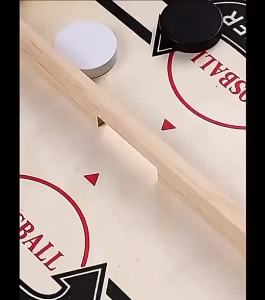 JLT Wooden Fast Sling Puck Game Board Foosball Table Hockey Game Children Toys Gift