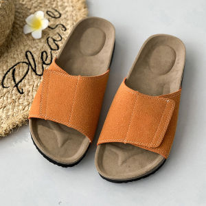 Half Slippers Soft Bottom Casual Sports Sandals Retro Outer Leather Heightened
