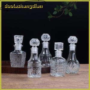 [Duola] ถ้วยแก้วใส1ชิ้น100 150มล. ภาชนะใส่วิสกี้ขวดแก้ววิสกี้สำหรับงานปาร์ตี้
