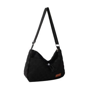 GStar Women Fashion Checker Embossed Hobo Bag Korean Premium Canvas Simple Smooth Sling Bag Shoulder Bag Crossbody Handbag Beg Wanita Cantik