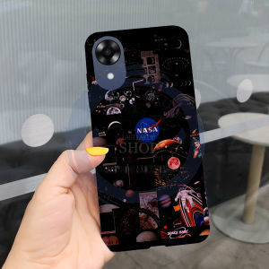 LAGILAKUU casing untuk type oppo a17k terbaru 2023 terbaru (nasa) softcase bahan lentur tidak mudah pecah