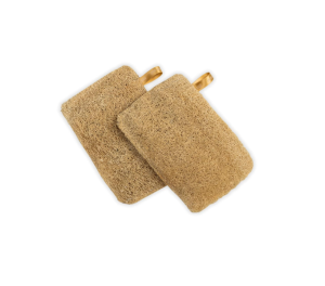 Nat Habit - Back To Natural Secrets Everyday Nat Habit Natural Sun Dried Bath Loofah | Body Sponge & Scrubber for Men & Women | Organic Luffa for Bath Shower Skin Exfoliation (Pack of 2)