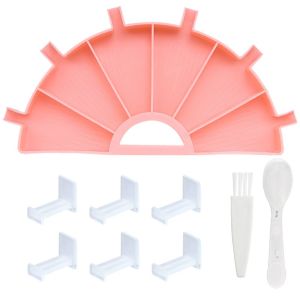 P-CUTE 6 Grid Drill Palette Large Capacity Beading Plates Diamond Painting Tray Kits Cross Stitch Tools Diamond Painting Pen